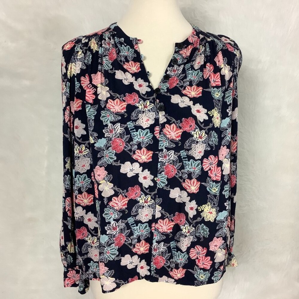 Zadig & Voltaire Tifany Print Flower Popover Blouse S